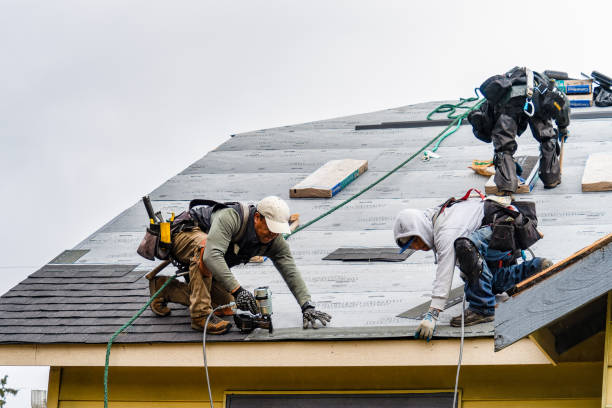 Professional Roofing technician working in Wrightstown, WI